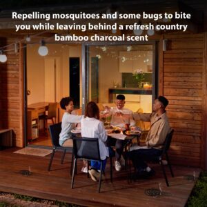 KICKOUTOR Mosquito Repellent Outdoor Patio 20 PCS Natural Citronella Mosquito Coils Incense Deet Free Mosquito Killer with 4 Stands for Camping Backyard Room 5-7 Hours Gnat Mosquito Control