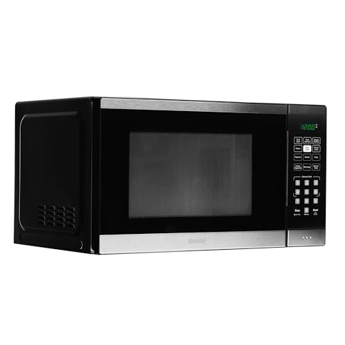 Danby DBMW0925BBS 0.9 cu. ft Countertop Microwave, Black and Stainless Steel