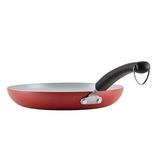 Farberware Disney Bon Voyage Ceramic Nonstick Frying Pan, Dishwasher Safe, Skillet (11 Inch), Red