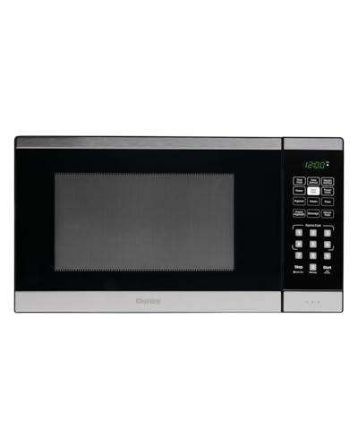 Danby DBMW0925BBS 0.9 cu. ft Countertop Microwave, Black and Stainless Steel