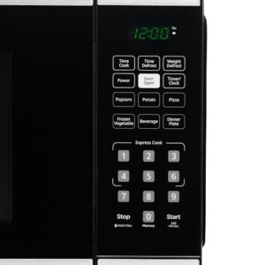 Danby DBMW0925BBS 0.9 cu. ft Countertop Microwave, Black and Stainless Steel