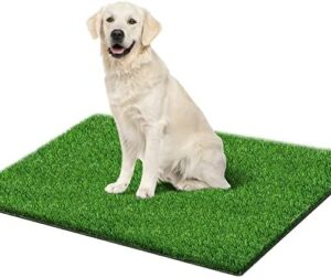 starroad-tim artificial grass rug turf for dogs indoor outdoor fake grass for dogs potty training area patio lawn decoration (50 x 30 inch (pack of 1))