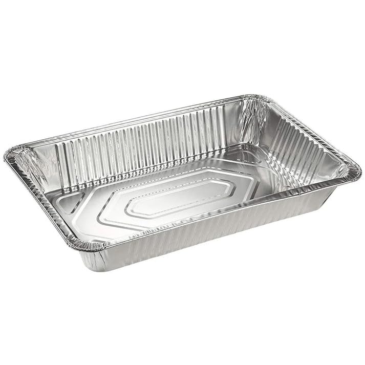 Durable Full Size Deep Aluminum Foil Roasting & Steam Table Pans - Deep Pan for Catering Large Groups - Disposable Pans Great for Cooking, Heating, Storing, Prepping Food- 50 Ct