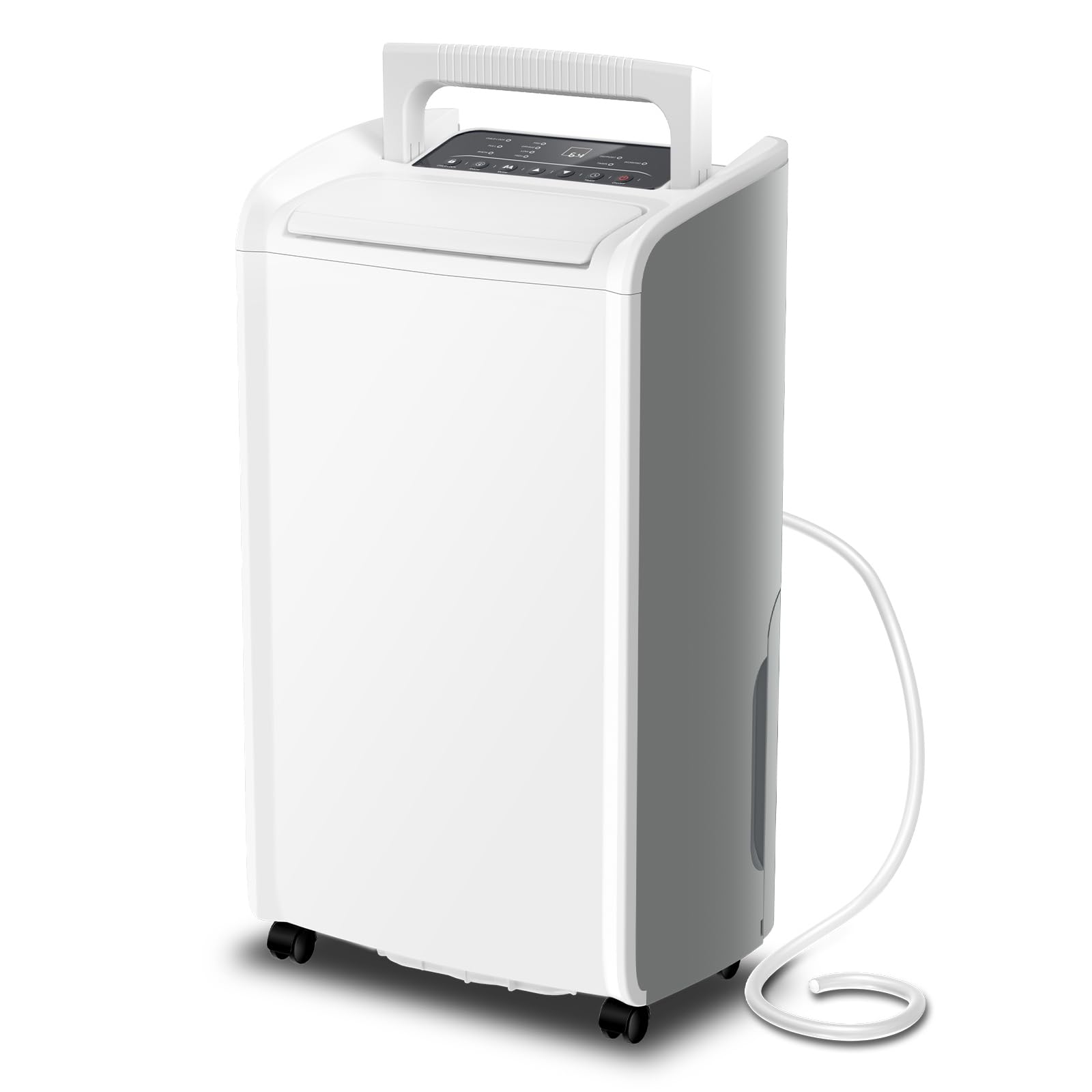 AIRPLUS 4,500 Sq.Ft 70 Pint Dehumidifier for Basements-with Drain Hose,Efficient/Energy Dehumidifier for home -with Dual Protection and 4 Smart Modes/24H Timer/Defrost/for Large room