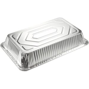 Durable Full Size Deep Aluminum Foil Roasting & Steam Table Pans - Deep Pan for Catering Large Groups - Disposable Pans Great for Cooking, Heating, Storing, Prepping Food- 50 Ct