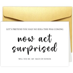 obbyidk hilarious wedding maid of honor card, funny bridesmaid proposal card, bridesmaid proposal gift, will you be my maid of honor