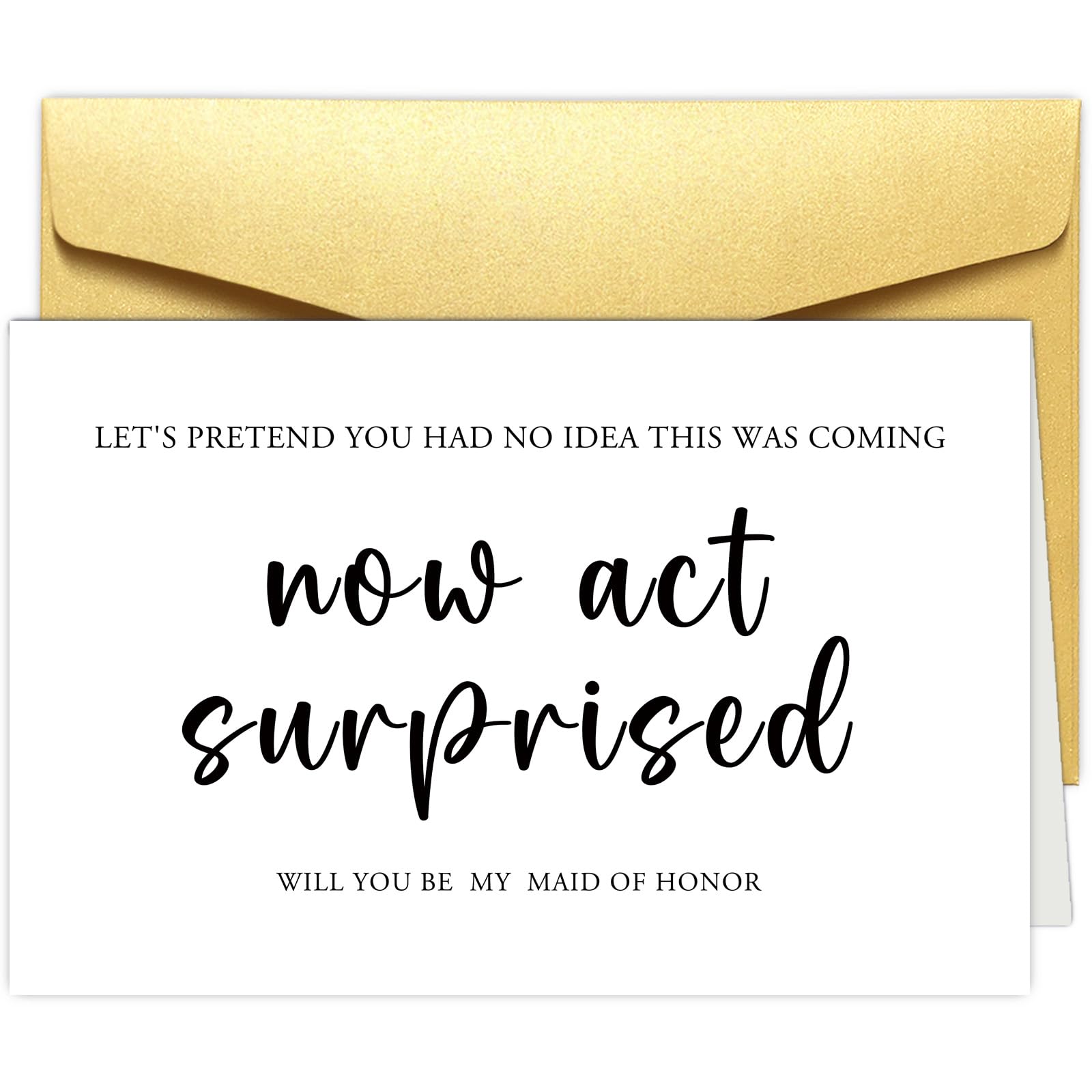 Obbyidk Hilarious Wedding Maid of Honor Card, Funny Bridesmaid Proposal Card, Bridesmaid Proposal Gift, Will You Be My Maid of Honor