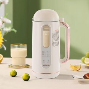 Automatic Nut Milk Maker, Corded Electric Soybean Milk Maker, Visual Window, Hot And Cold Dual Uses, Automatic Cleaning, With 10 Blades, 30oz, For Fruits And Vegetable, Beans, Milkshake