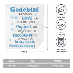 Mosslink Baptism Gifts for Girl Boys, Baptismal Gifts for Girls Boys, Christening Gifts for Girls Boys, Godchild Baptism Gift Ideas, Christian Gifts for Girls Boys Throw Blanket 50"x40"