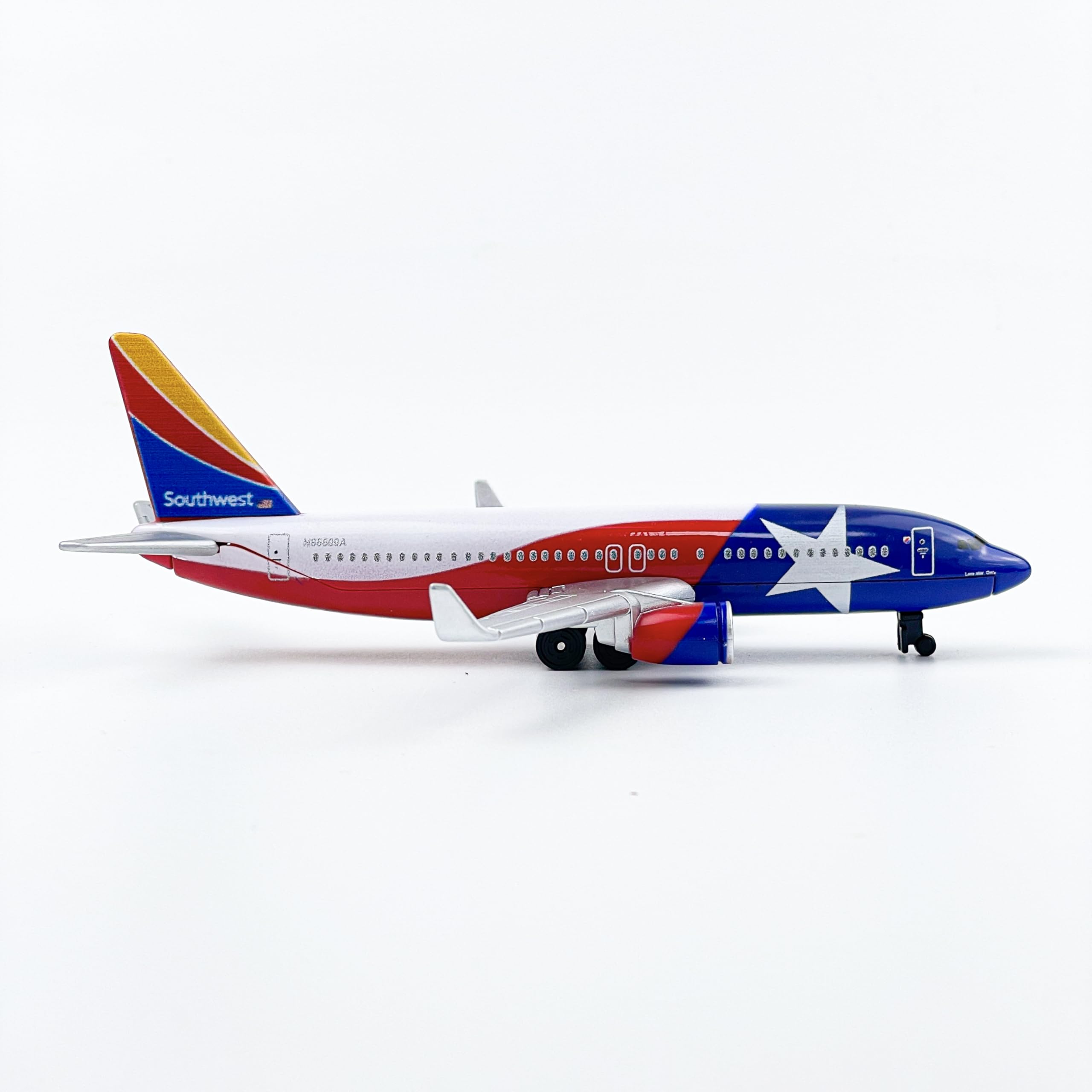 WngAur Southwest N8660A Airplane Model, Die-cast Metal Planes Aircraft Suitable for Collection and Birthday Gifts