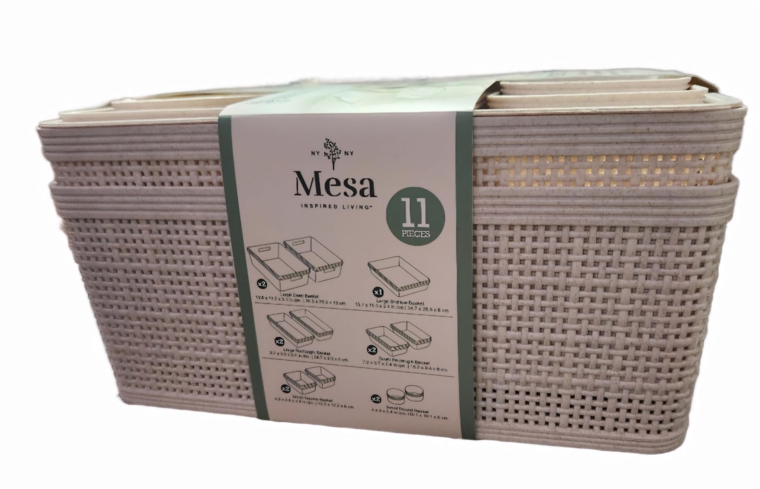 mesa 11pc storage basket set