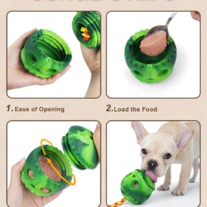 Joytale Dog Enrichment Toys, Fillable Dog Chew Toys, Dog Toys for Aggressive Chewers, Skull Design Dog Toys with Rope, Indestructible Dog Toy to Keep Them Busy