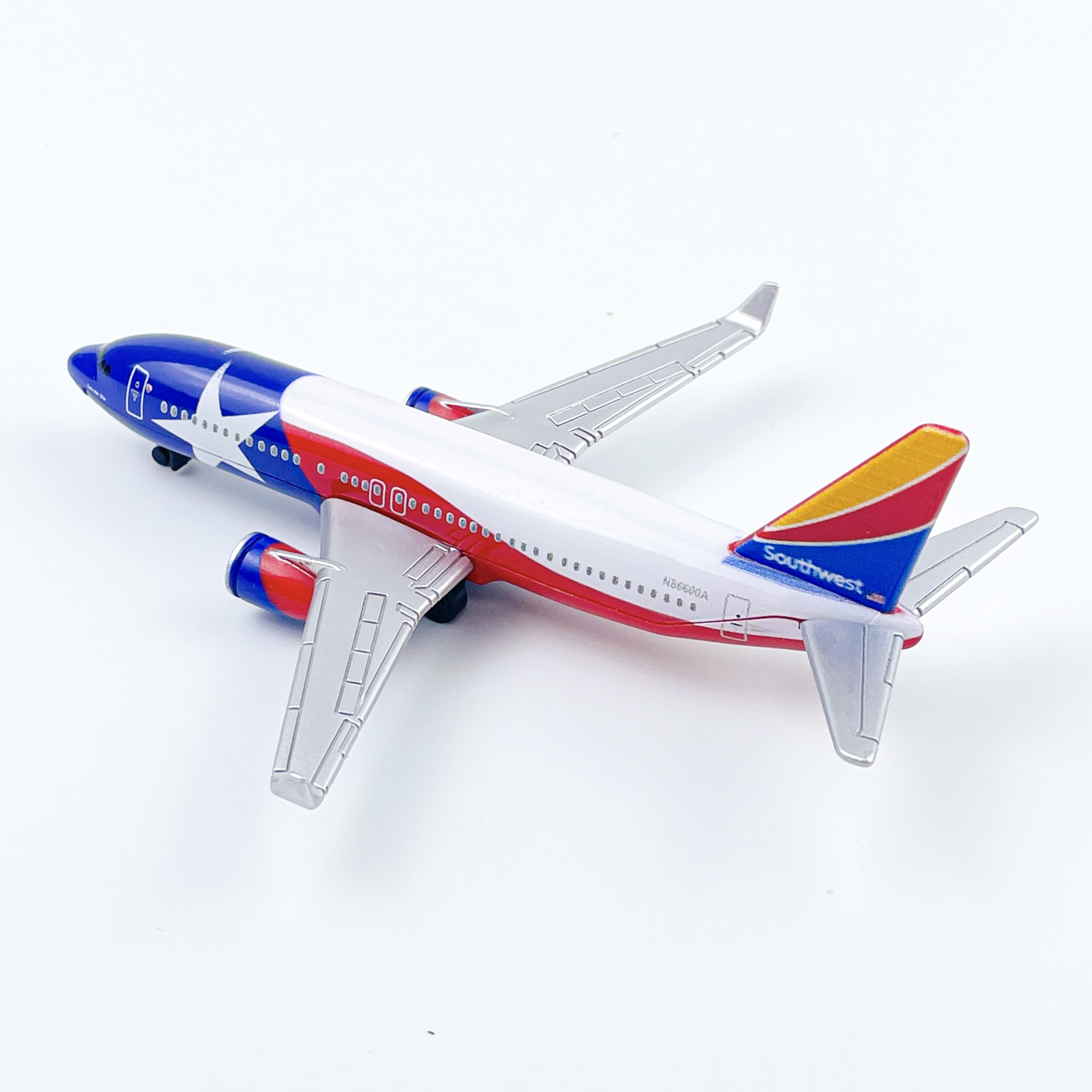 WngAur Southwest N8660A Airplane Model, Die-cast Metal Planes Aircraft Suitable for Collection and Birthday Gifts