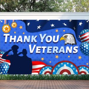 veterans day banner backdrop, thank you veterans banner, veterans day decorations, veterans day background backdrop for photography, veterans day party decorations