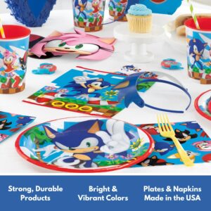 Unique Sonic Birthday Party Decorations - Sonic Party Decorations - Sonic Plates and Napkins, Tablecloth, Banner, Balloons, Checklist - Sonic Party Supplies - Sonic Birthday for 16