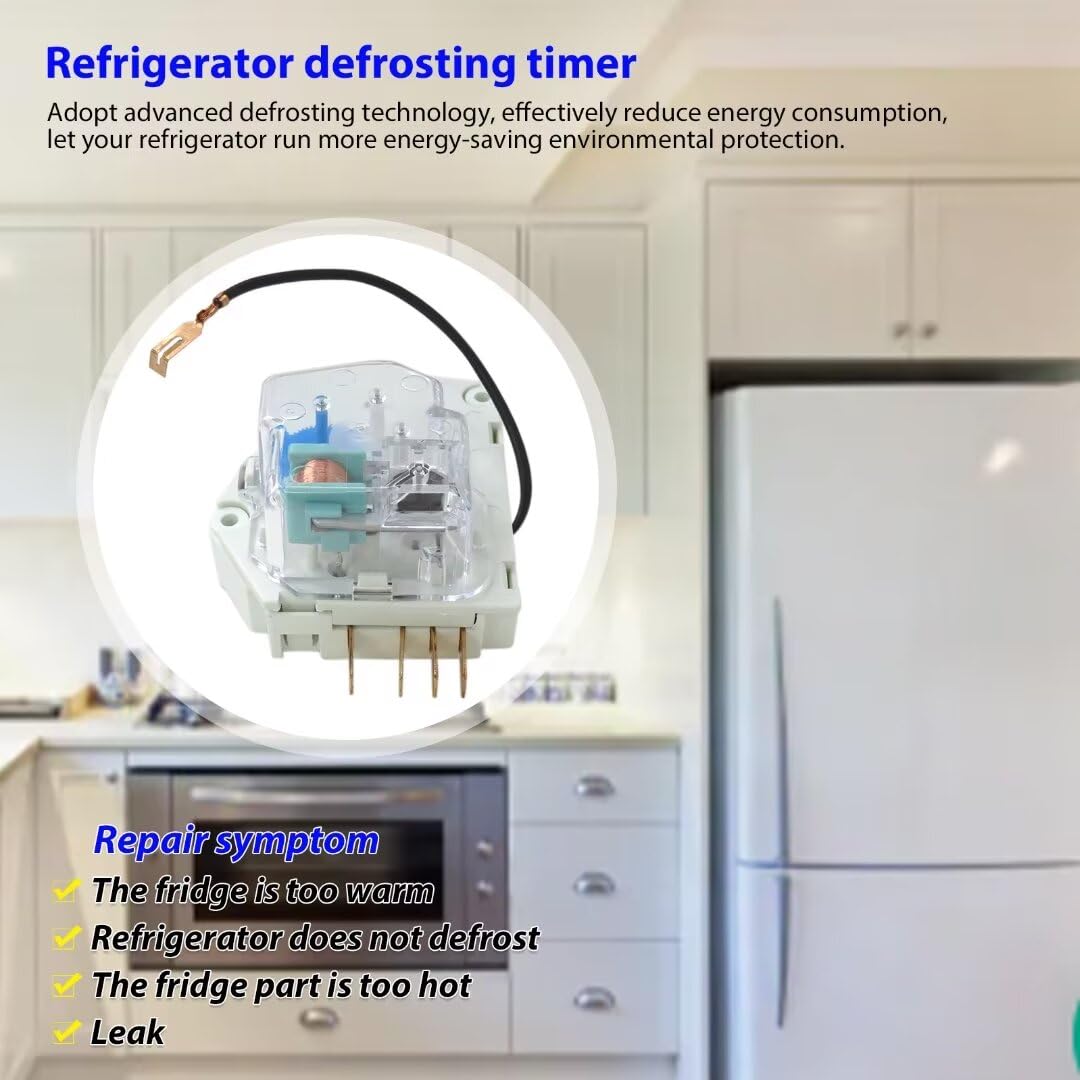 2024 Upgrade W10822278 Refrigerator Freezer Defrost Timer for Whirlpool KitchenAid Kenmore - Replaces PS11723171 945514 482493 R0950217 2188372