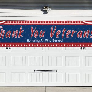 Thank You Veterans Banner, Veterans Day Decorations Outdoor, Veterans Day Banner, Veterans Day Yard Sign, Patriotic Veterans Day Outdoor Banner