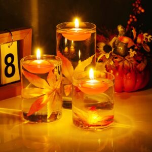 40 Pcs Floating Candles Centerpieces, 1.5 Inch Unscented Floating Candles Small Decoration, Floating Candles Vases for Valentine's Day, Thanksgiving, Wedding, Holiday, Parties and Home Decor