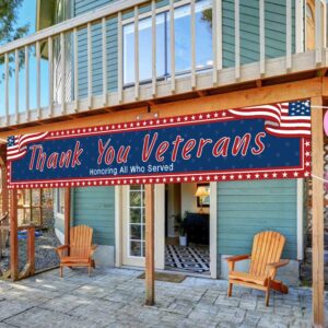 Thank You Veterans Banner, Veterans Day Decorations Outdoor, Veterans Day Banner, Veterans Day Yard Sign, Patriotic Veterans Day Outdoor Banner