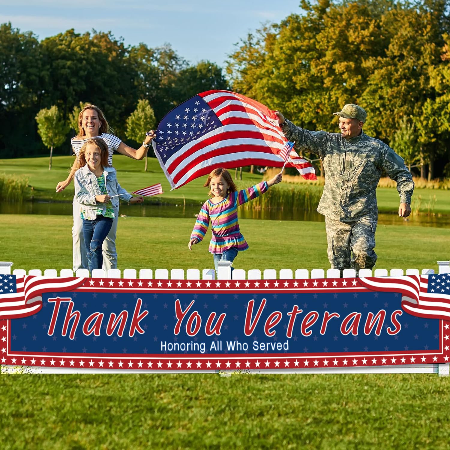 Thank You Veterans Banner, Veterans Day Decorations Outdoor, Veterans Day Banner, Veterans Day Yard Sign, Patriotic Veterans Day Outdoor Banner