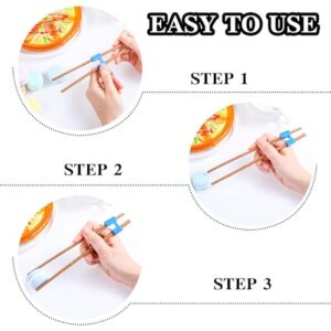 42 PCS Reusable Chopsticks Helpers Training Chopstick Hinges Connector Practice Chinese Chopstick Helper, Multicolor Non-Slip Portable Practice Chopsticks for Adults, Kids, Beginner, Trainers