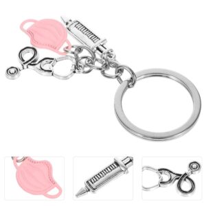 SAFIGLE 2 Pcs Nurse Keychain Student Nurse Keychain Tool Injection Pendant Key Rings for Nurse Women Graduation Christmas Birthday