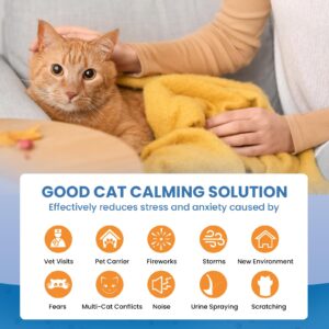 Cat Pheromones Calming Diffuser, Yirr Cat Calming Diffuser, Therapet MD Cat Diffuser, Cat Diffuser Calming Multicat, Relaxing Pheromone for Cats Relief Stress Anxiety Fighting Scratching, 2 Pack(48ml)