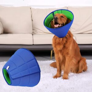 Dog Cone,Soft Dog Cone After Surgery,Adjustable Breathable Dog Cone Collar,Soft Dog Cones for Large Medium Small Dog,Protect Pets from Licking Wounds,Soft and Comfortable, Reduce Anxiety(L)