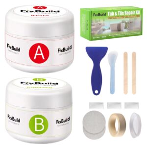 porcelain repair kit, multifunctional crack repair kit for bathtubs, sinks, toilets, marble, tiles, white