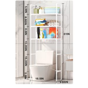 Sales Today Clearance - Storage Rack Above The Toilet Stainless Steel 3-Layer Bathroom Storage Can Accommodate Toiletries Daily Necessities Over Toilet Bathroom Organizer Toilet Shelf