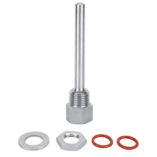 Stainless Steel Thermowell Kit 4 Inch for Brewing Thermometer Fitting Accessories