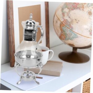 SOESFOUFU Heated Coffee Pot Afternoon Tea Maker Espresso Machine Espresso Coffee Maker Turkish Teapot Heatable Teapot Tea Steeper Teapot with Blooming Tea Espresso Maker Coffee Kettle Glass