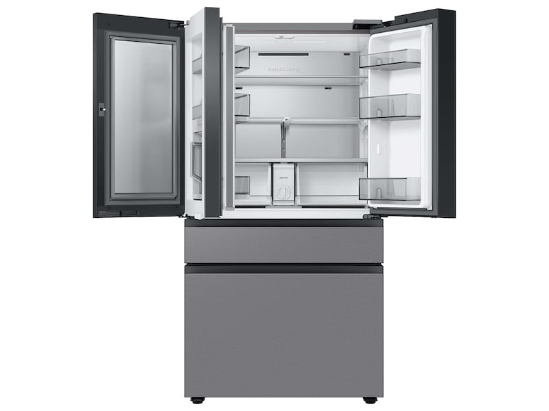 Samsung Bespoke 23 cu. ft. 4-Door French Door Smart Refrigerator with Beverage Center in Stainless Steel, Counter Depth