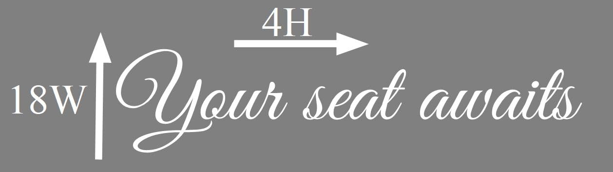 Wedding Seating Chart Decal Wedding Sign Decor DIY Wedding Decals Seating Chart Mirror Decal Wedding Vinyl Your Seat Awaits Sticker Vinyl Decal