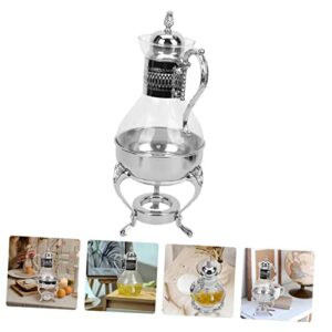 SOESFOUFU Heated Coffee Pot Afternoon Tea Maker Espresso Machine Espresso Coffee Maker Turkish Teapot Heatable Teapot Tea Steeper Teapot with Blooming Tea Espresso Maker Coffee Kettle Glass