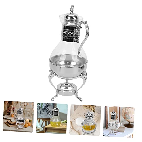 SOESFOUFU Heated Coffee Pot Afternoon Tea Maker Espresso Machine Espresso Coffee Maker Turkish Teapot Heatable Teapot Tea Steeper Teapot with Blooming Tea Espresso Maker Coffee Kettle Glass