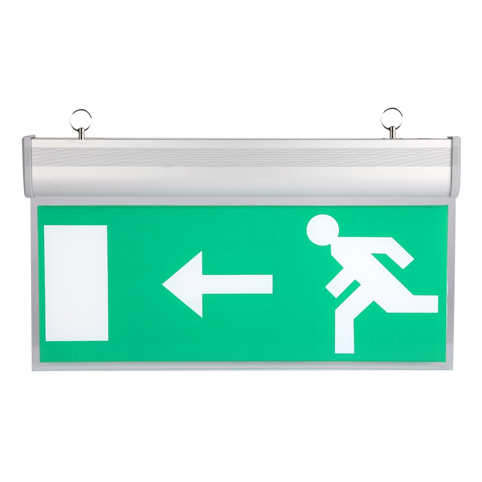 Emergency Exit Sign, Acrylic LED Exit Sign, Photoluminescent Exit Sign, Exit Sign with Emergency Lights for Hotel Shopping Malls Supermarkets Hospital