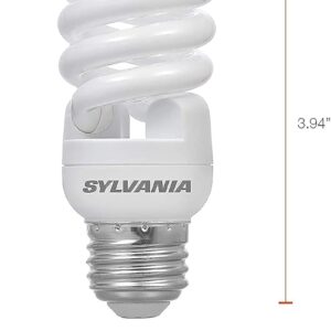 SYLVANIA CFL T2 Twist Light Bulb, 60W Equivalent, Efficient 13W, 850 Lumens, Medium Base, 2700K, Soft White - 4 Pack of 4 (16 Bulbs)