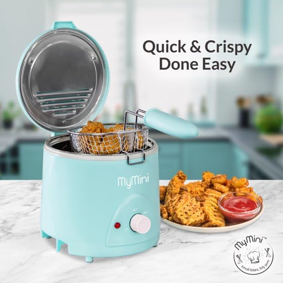 MyMini New 1.5-Quart Deep Fryer, (Blue Color)