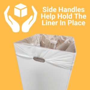 Customizable 42-Gallon Cardboard Trash, Waste & Recycling Containers (50 Pack, White) – Add Your Logo and Text for Any Occasion Including Trade Shows, Weddings, Events, Concerts & Large Gatherings