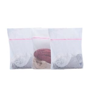 3 pcs large laundry mesh bags,wash bags delicate laundry bag for college,dorm,storage 16 x 20inch