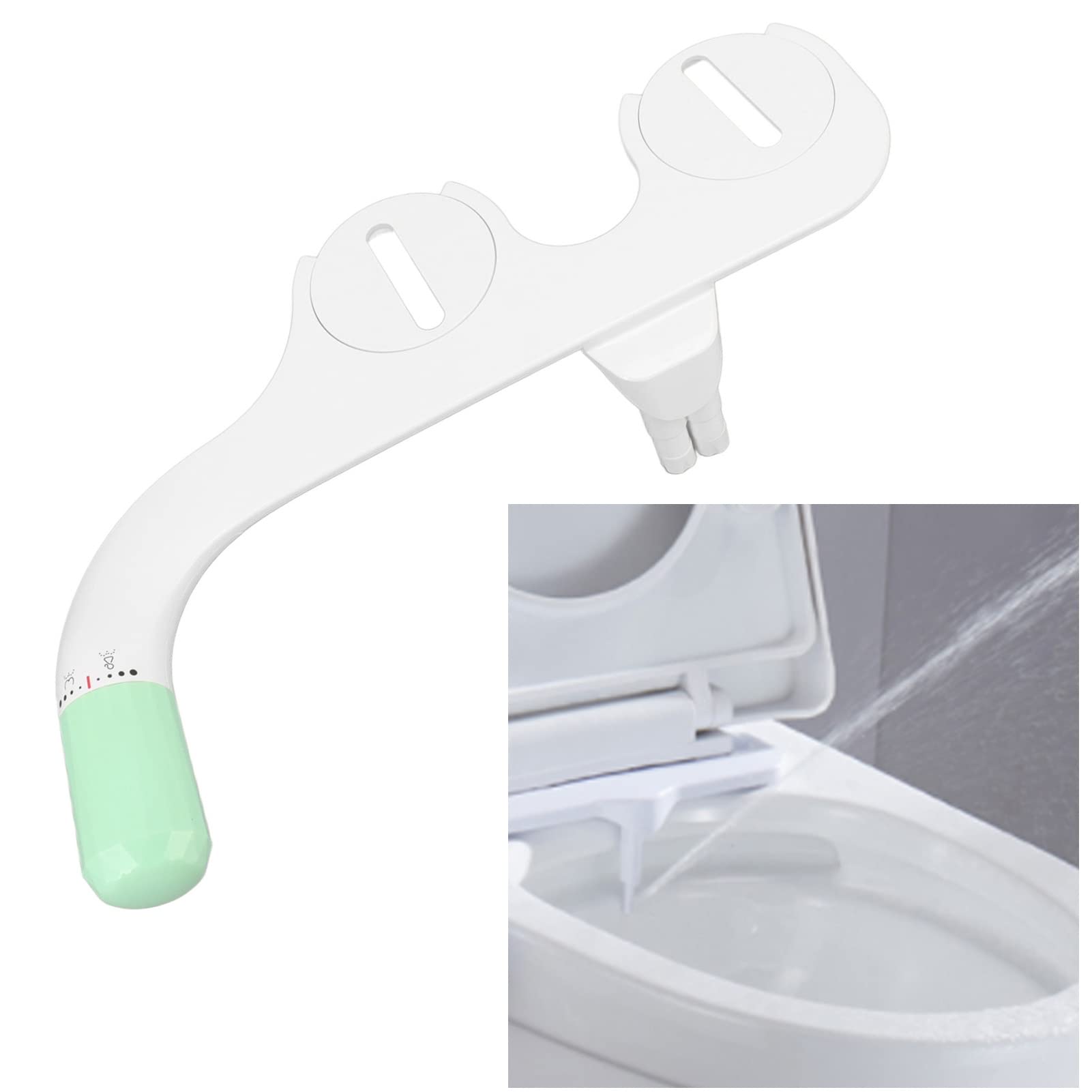 Ultra Slim Bidet Attachment, Easy Installation Ass Washer for Toilet, with Self Washing Nozzle, Hygienic Toilet Bidet Attachment, Ideal for Personal cleanness & Health Care