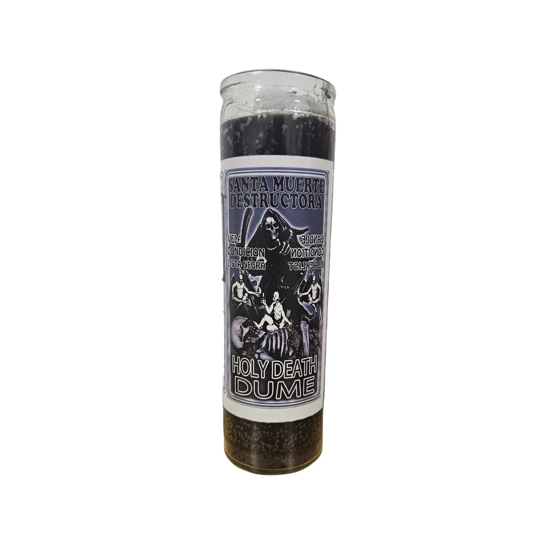 Santa Muerte Destructora Veladora Preparada/Holy Death Dume Prepared Candle