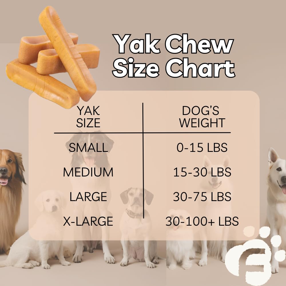 Furry Fam | Yak Cheese Himalayan Dog Chews - Dog Treats for Small Breed - Yak Chews Long Lasting - Dental Chews for Dog - Healthy Dog Treats (Large - 10 Sticks)