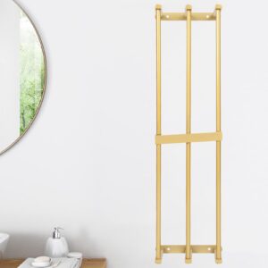 Towel Racks for Bathroom, Bathroom Towel Storage Rack Wall Mounted Wall Towel Rack Bath Towel Holder Wall for Rolled Towels (Gold)