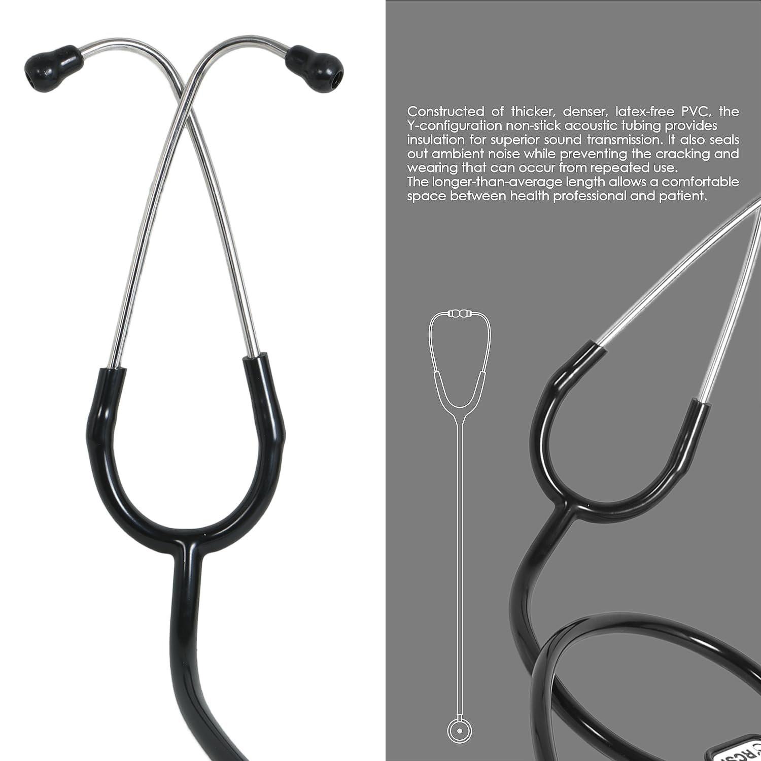 Lightweight Stethoscope for Doctors, Nurses, Students, Home Health Use, Professional Pediatric, Medical,