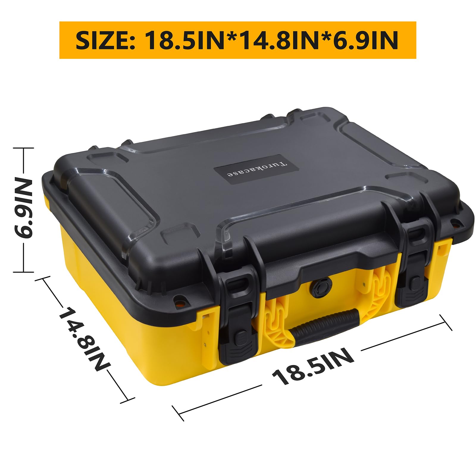 Air Compressor Case for DEWALT 20V MAX Tire Inflator DCC020IB - Waterproof, Dustproof, Shockproof Air Pump Hard Storage Carrying Bag for DEWALT Tools, Battery & Charger - Case Only