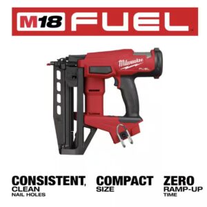 Milwaukee 3020-20 M18 FUEL 18-Volt Lithium-Ion Brushless Cordless Gen ll 16-Gauge Straight Finish Nailer (Tool Only)