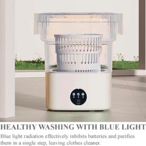 WILDROME- Portable washing machine and dryer -small washing machine mini -9L- portable collapsible washing machine - Foldable Mini Washing Machine for baby Clothes- portable washer for apartments