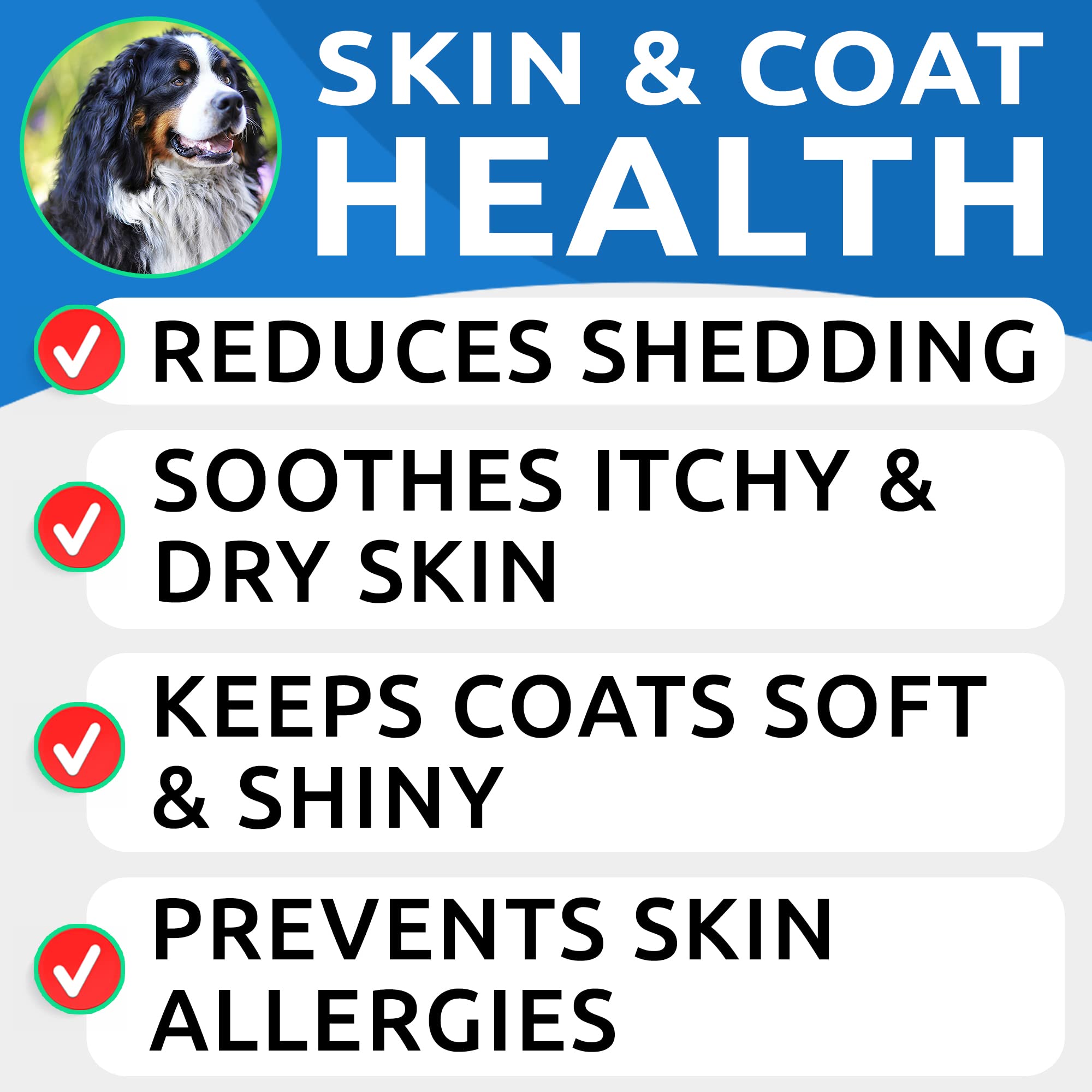 Omega 3 + Probiotics for Dogs Bundle - Itchy Skin + Skin Allergy - Digestive Enzymes + EPA & DHA Fatty Acids - Diarrhea Gas Treatment Upset + Itch Relief - 480 Chews - Made in USA